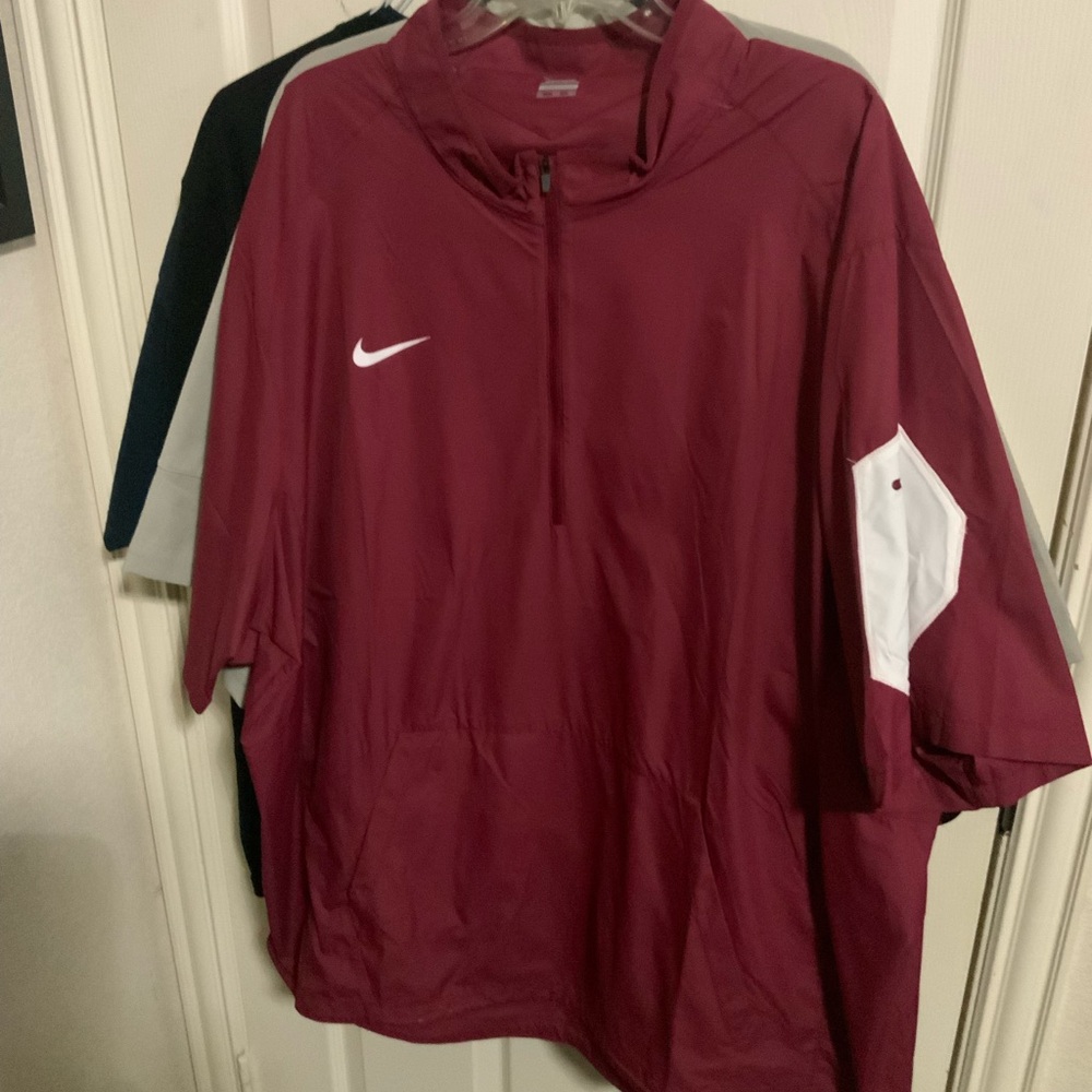 Nike Maroon Pullover Jacket